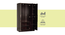 Kate 3 door Wardrobe (Melamine Finish, Wenge) by Urban Ladder - Design 1 Side View - 372083