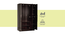 Jordan 3 door Wardrobe (Melamine Finish, Wenge) by Urban Ladder - Design 1 Side View - 372087