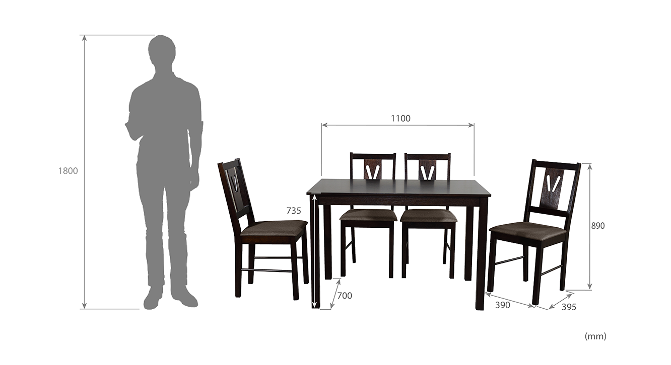 Jillian 4 Seater Dining Set Urban Ladder