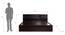 Izu Storage Bed (King Bed Size, Melamine Finish) by Urban Ladder - Design 1 Dimension - 372103