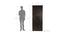 Jennifer 2 door Wardrobe (Melamine Finish, Wenge) by Urban Ladder - Design 1 Dimension - 372109