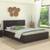 Maddalena storage bed wenge color melamine finish lp