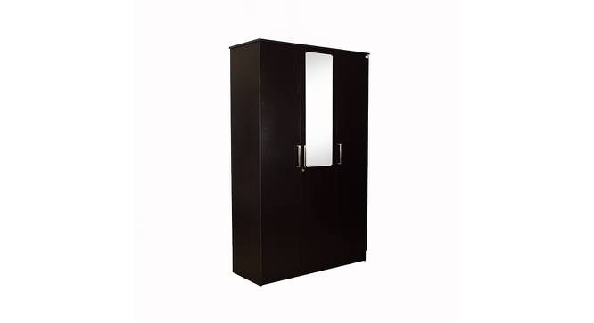 Luciana 3 door Wardrobe with Mirror (Laminate Finish, Wenge) by Urban Ladder - Cross View Design 1 - 372139