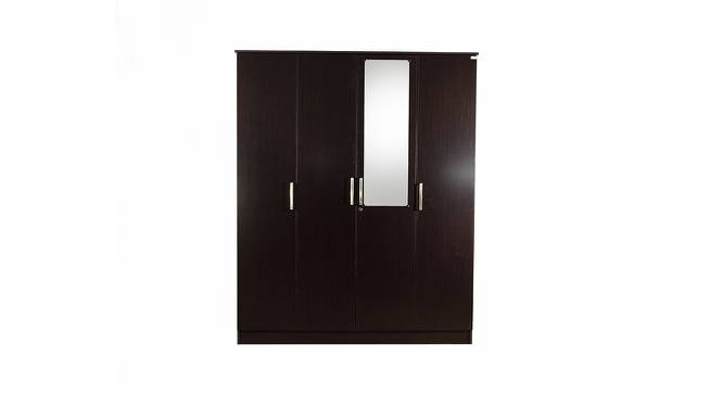 Maisie 4 door Wardrobe with Mirror (Laminate Finish, Wenge) by Urban Ladder - Cross View Design 1 - 372140