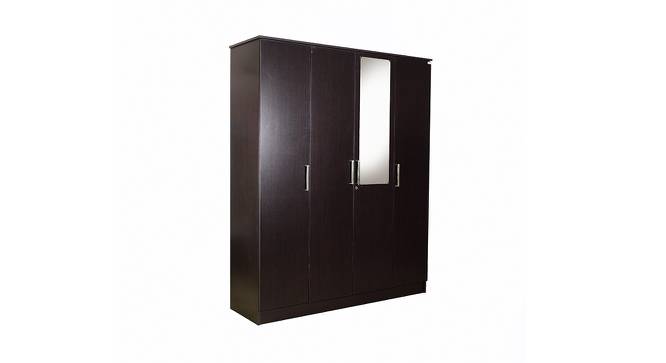 Maisie 4 door Wardrobe with Mirror (Laminate Finish, Wenge) by Urban Ladder - Front View Design 1 - 372152