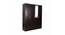 Maisie 4 door Wardrobe with Mirror (Laminate Finish, Wenge) by Urban Ladder - Front View Design 1 - 372152