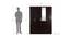 Maisie 4 door Wardrobe with Mirror (Laminate Finish, Wenge) by Urban Ladder - Design 1 Dimension - 372193