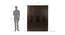 Mabel 4 door Wardrobe (Melamine Finish, Wenge) by Urban Ladder - Design 1 Dimension - 372194