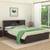 Porto storage bed wenge color melamine finish lp