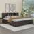 Nivelles storage bed wenge color melamine finish lp