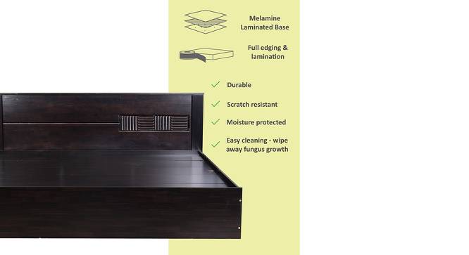 Murano Storage Bed (King Bed Size, Melamine Finish) by Urban Ladder - Front View Design 1 - 372227