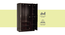 Nayeli 3 door Wardrobe (Melamine Finish, Wenge) by Urban Ladder - Design 1 Side View - 372253