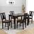 Serena 4 seater dining set wenge color veneer finish lp