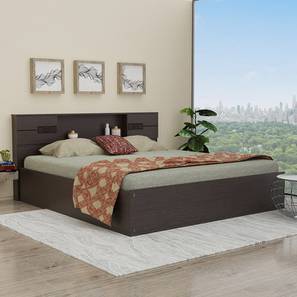 Reach Design Adikia Engineered Wood King Size Drawer Storage Bed in Melamine Finish