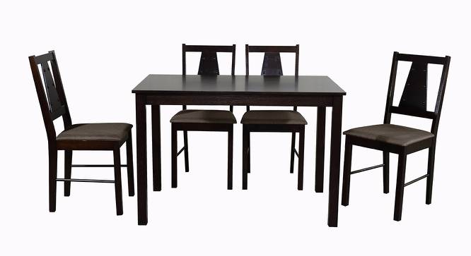 Serena 4 Seater Dining Set (Wenge, Veneer Finish) by Urban Ladder - Cross View Design 1 - 372291