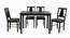 Serena 4 Seater Dining Set (Wenge, Veneer Finish) by Urban Ladder - Cross View Design 1 - 372291
