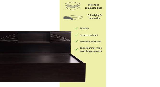 Ryukyu Storage Bed (King Bed Size, Melamine Finish) by Urban Ladder - Front View Design 1 - 372307