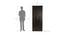 Stevie 2 door Wardrobe (Melamine Finish, Wenge) by Urban Ladder - Design 1 Dimension - 372355