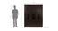 Serena 4 door Wardrobe (Melamine Finish, Wenge) by Urban Ladder - Design 1 Dimension - 372357