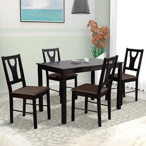Zoie 4 seater dining set wenge color veneer finish lp