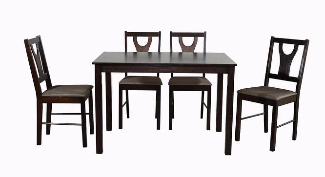 Zoie 4 Seater Dining Set (Wenge, Veneer Finish) by Urban Ladder - Cross View Design 1 - 372378
