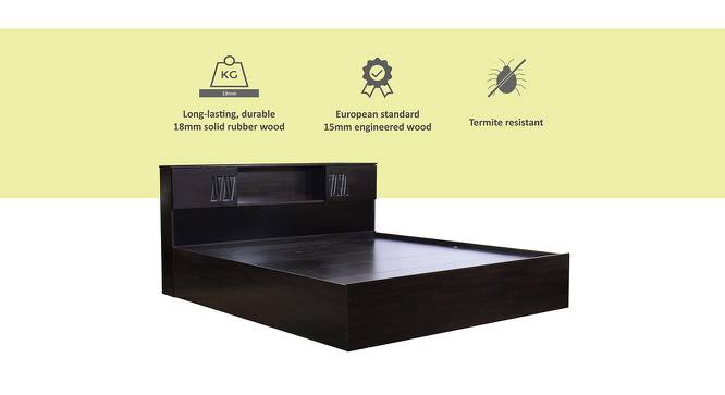 Tsushima Storage Bed (King Bed Size, Melamine Finish) by Urban Ladder - Cross View Design 1 - 372381