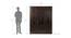 Trisha 4 door Wardrobe (Melamine Finish, Wenge) by Urban Ladder - Design 1 Dimension - 372413