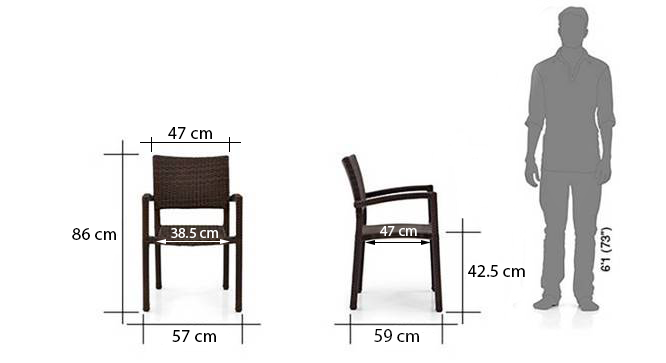 Danum patio armchair dim