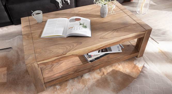Quincy Coffee Table (Natural, Semi Gloss Finish) by Urban Ladder - Cross View Design 1 - 372602