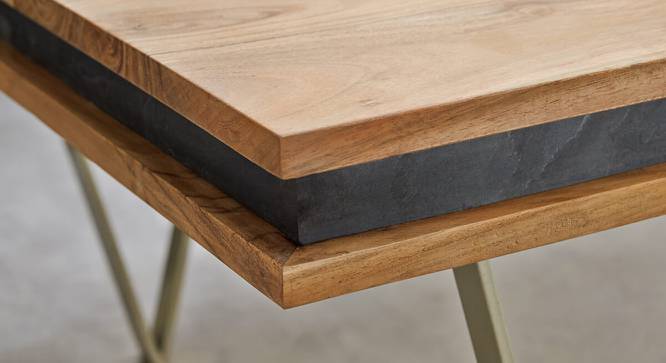 Alec Coffee Table (Semi Gloss Finish, Rustic Teak) by Urban Ladder - Front View Design 1 - 372604