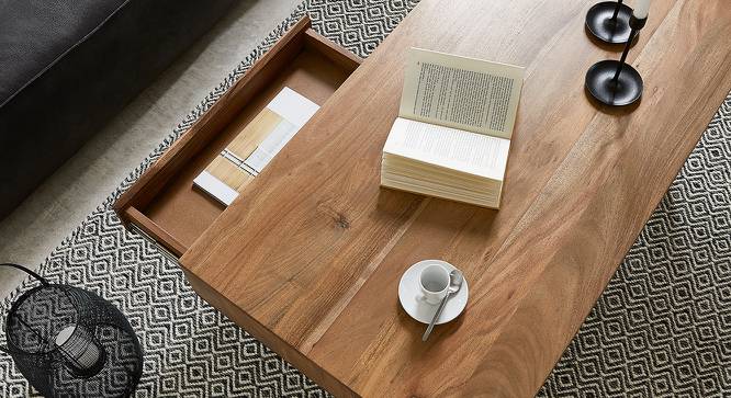 Arthur Coffee Table (Natural, Semi Gloss Finish) by Urban Ladder - Front View Design 1 - 372605