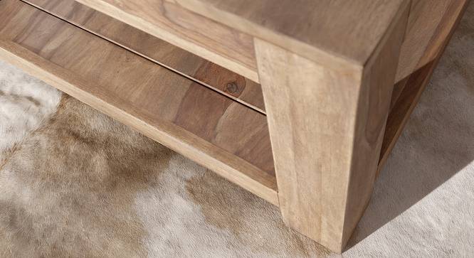 Quincy Coffee Table (Natural, Semi Gloss Finish) by Urban Ladder - Front View Design 1 - 372609
