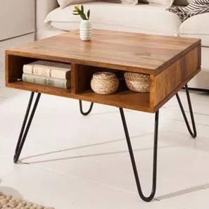 woodenmood Lana Rectangular Solid Wood Coffee Table in Semi Gloss Finish-picture-13