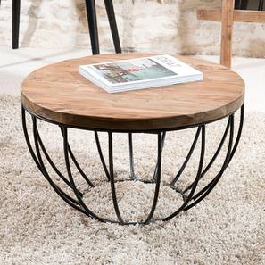 Lois Round Solid Wood Coffee Table in Semi Gloss Finish-image-46