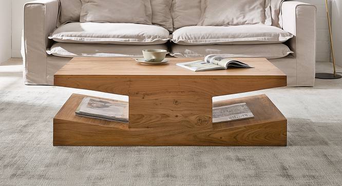 Charlie Coffee Table (Natural, Semi Gloss Finish) by Urban Ladder - Cross View Design 1 - 372647
