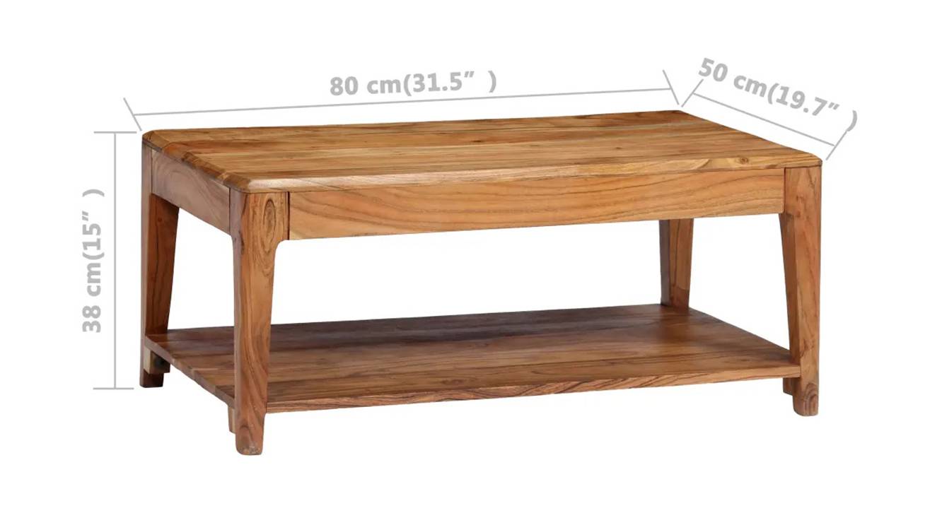 Harley coffee table natural color semi gloss finish 6
