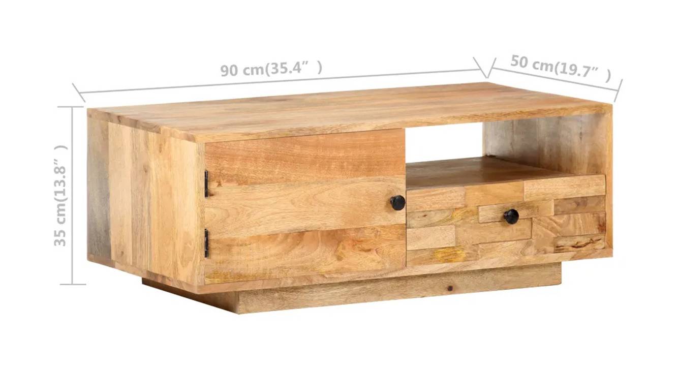 Jean coffee table natural color semi gloss finish 6