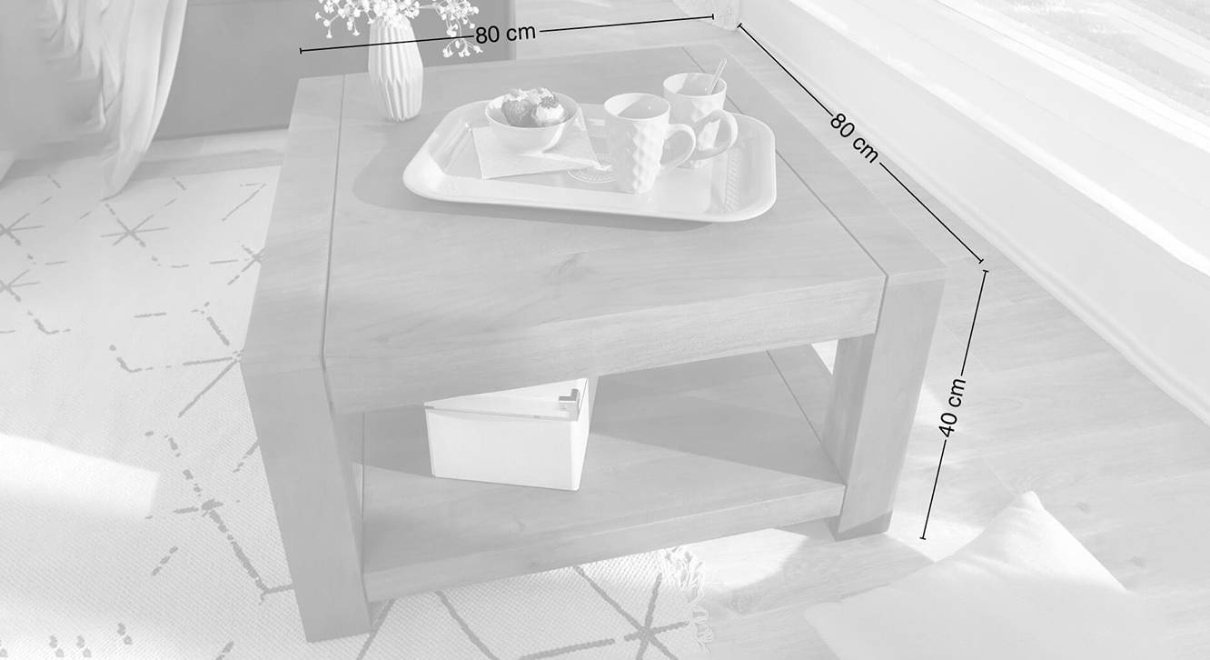 Charles coffee table natural color semi gloss finish 6