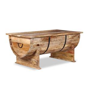 Robin Rectangular Solid Wood Coffee Table in Semi Gloss Finish-image-15
