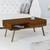 Pamela coffee table provincial teal color semi gloss finish lp