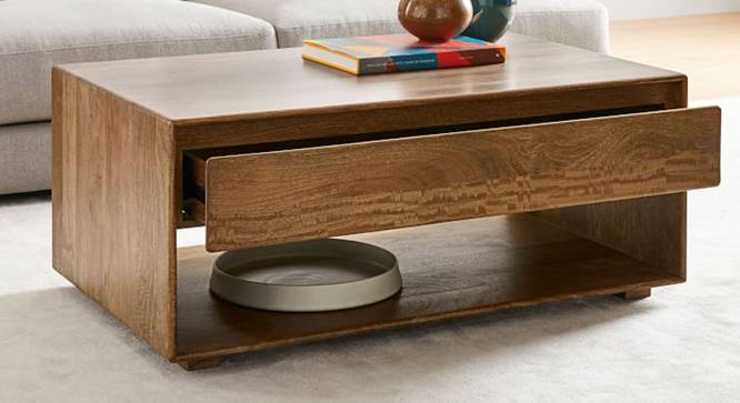 Reggie Coffee Table (Semi Gloss Finish, PROVINCIAL TEAK) by Urban Ladder - Cross View Design 1 - 372739
