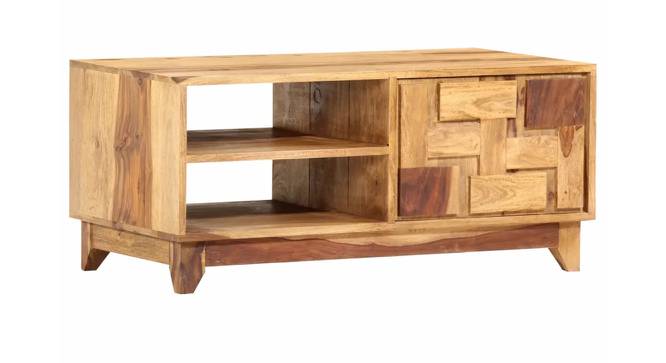 Remy Coffee Table (Semi Gloss Finish, Rustic Teak) by Urban Ladder - Cross View Design 1 - 372740