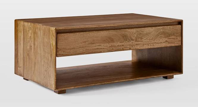 Reggie Coffee Table (Semi Gloss Finish, PROVINCIAL TEAK) by Urban Ladder - Front View Design 1 - 372750