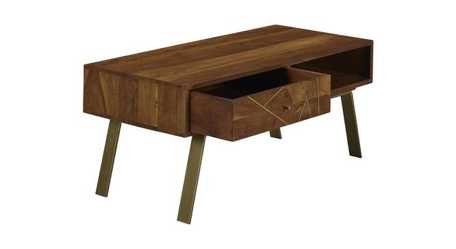 Pamela Coffee Table (Semi Gloss Finish, PROVINCIAL TEAK) by Urban Ladder - Front View Design 1 - 372757