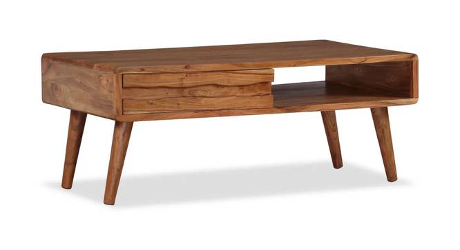 Steve Coffee Table (Semi Gloss Finish, Rustic Teak) by Urban Ladder - Cross View Design 1 - 372802