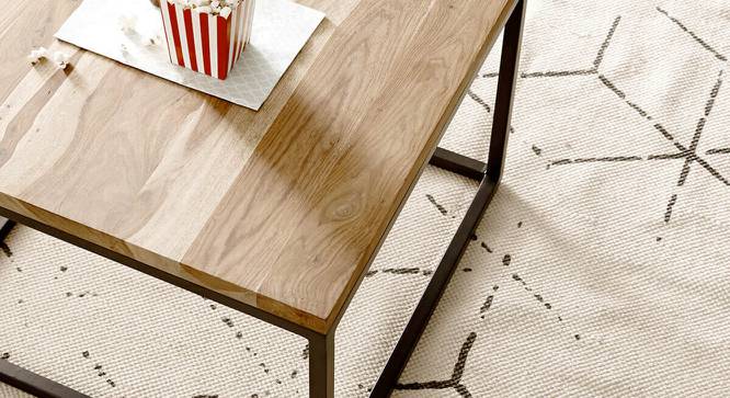 Wanda Coffee Table (Semi Gloss Finish, Rustic Teak) by Urban Ladder - Cross View Design 1 - 372808