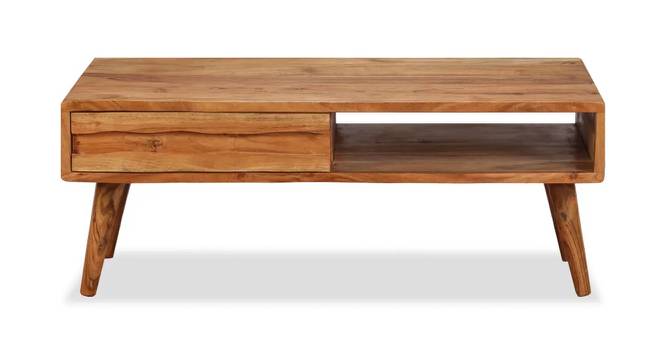 Steve Coffee Table (Semi Gloss Finish, Rustic Teak) by Urban Ladder - Front View Design 1 - 372809