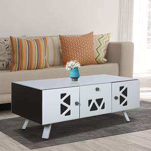 Parin Design Orchids Rectangular Engineered Wood Coffee Table in Grey Finish