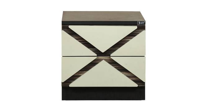 Marco Bedside Table (Ivory Black) by Urban Ladder - Front View Design 1 - 372857