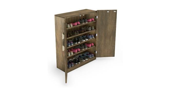 Jagger Shoe Rack (Brown, White Finish) by Urban Ladder - Front View Design 1 - 372866